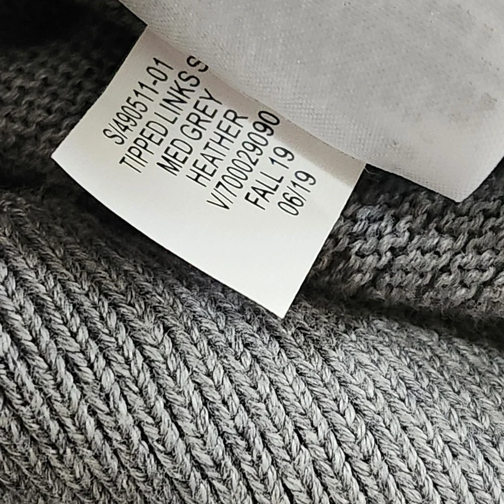 Banana Republic Cardigan Sweater Men's L Gray Supima Cotton Shawl Collar Button